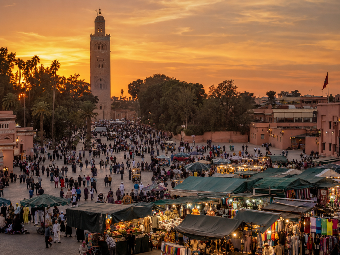 Marrakech — place Jemaa el-Fna