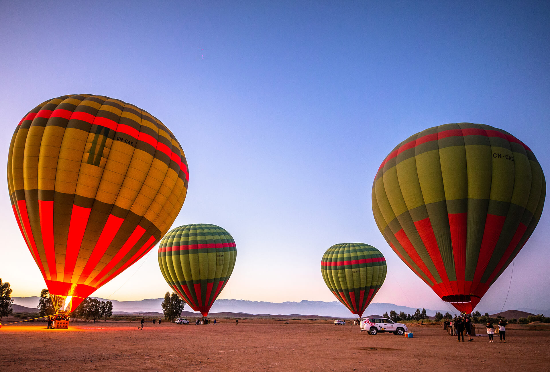 Montgolfière au-dessus de Marrakech – montgolfière au Maroc