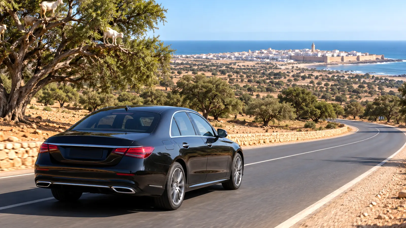 Transfert Marrakech Essaouira Aller-Retour – service privé aller-retour